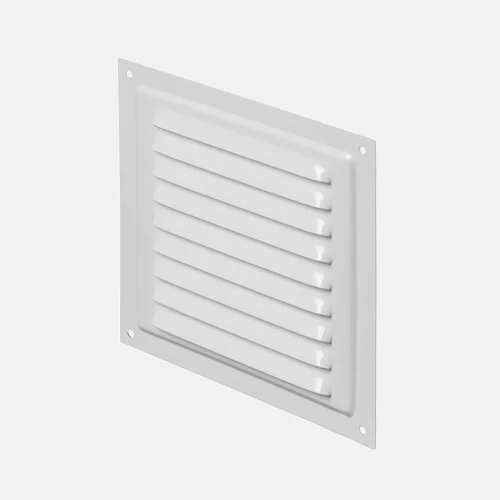 Решетка оцинкованная штампованная Ventale 100x100 белый