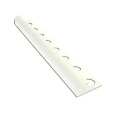 Алюминиевый профиль для внешнего полукруглого угла УВП-12-БГ белый/глянцевый