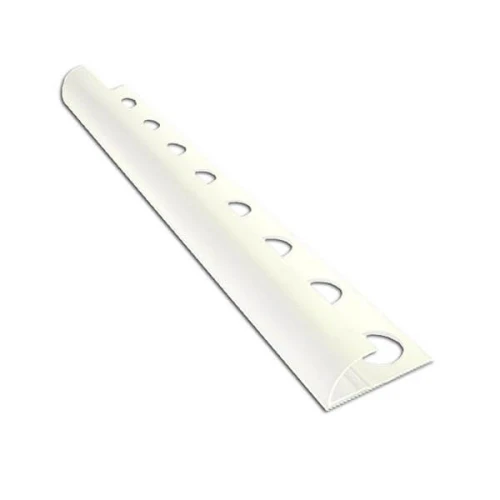 Алюминиевый профиль для внешнего полукруглого угла УВП-12-БГ белый/глянцевый