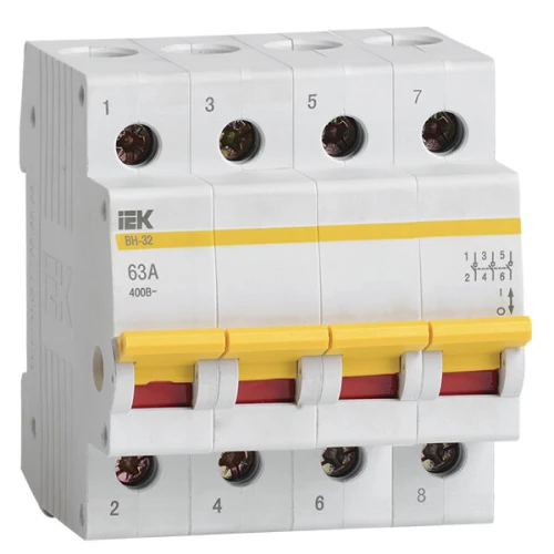 Выключатель нагрузки IEK ВН-32 4P 63А IP20