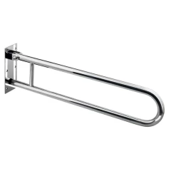 Поручень 800х200 мм откидной настенный, D38 мм