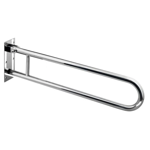 Поручень 800х200 мм откидной настенный, D38 мм