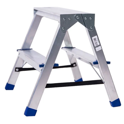 Стремянка алюминиевая двухсторонняя 2 ступени STAIRS