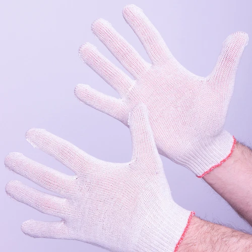 Перчатки х/б 3-х нитка лайт, белый