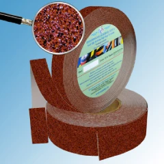 Противоскользящая абразивная лента AntiSlip Systems 60 grit, 50 мм, 18.3 м, коричнево-чёрный мрамор