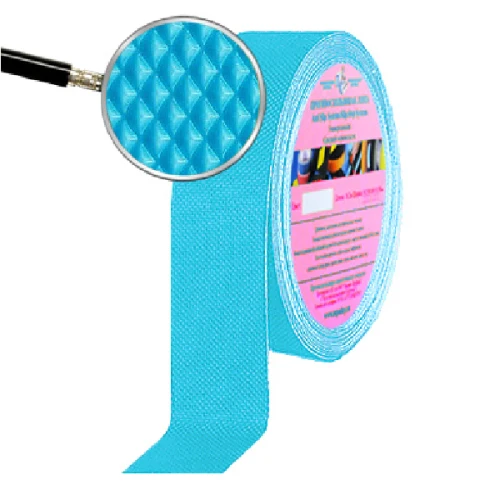 Противоскользящая тактильная ромбовидная лента Antislip Systems 25 мм, 10 м голубая