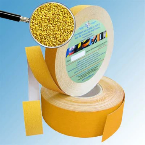 Противоскользящая абразивная лента SlipStop 60 grit 25 мм, 18.3 м, жёлтая