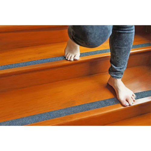 Противоскользящая мягкая пружинистая лента для бассейнов и саун Antislip Systems 25 мм, 18.3 м серая