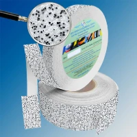 Противоскользящая абразивная лента AntiSlip Systems 60 grit, 25 мм, 18.3 м бело-чёрный мрамор
