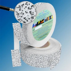 Противоскользящая абразивная лента AntiSlip Systems 60 grit, 25 мм, 18.3 м бело-чёрный мрамор