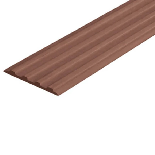 Противоскользящая тактильная направляющая самоклеящаяся полоса 20 мм коричневый