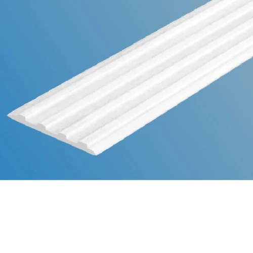 Противоскользящая тактильная направляющая самоклеящаяся полоса 20 мм белый