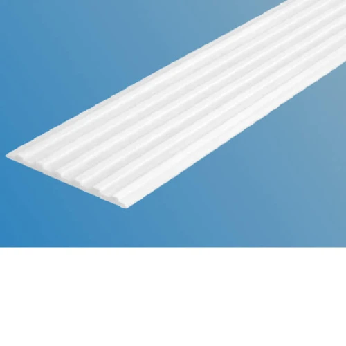 Противоскользящая тактильная направляющая полоса 50 мм без клеевого слоя, белый