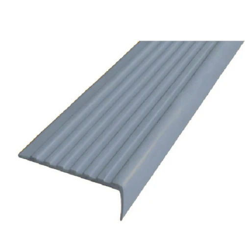 Противоскользящий угол для ступеней 55х17мм самоклеящийся, серый, 12,5м