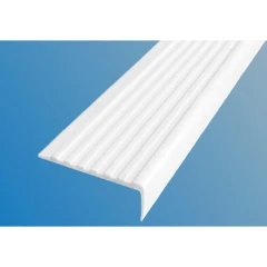 Противоскользящий угол для ступеней 55х17мм самоклеящийся, белый, 12,5м