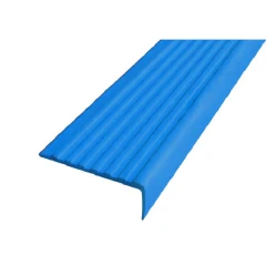 Противоскользящий угол для ступеней 55х17мм без клеевого слоя, синий, 12,5м