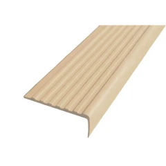 Противоскользящий угол для ступеней 55х17мм без клеевого слоя, бежевый, 12,5м