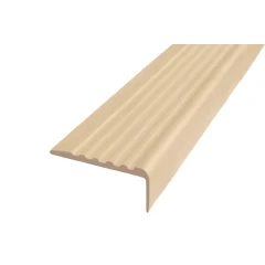 Противоскользящий угол для ступеней 44х17мм самоклеящийся, бежевый, 12,5м