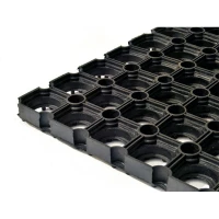 Грязезащитный резиновый коврик 1500x1000х22 мм чёрный