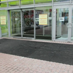 Грязезащитный резиновый коврик 1200x800х22 мм чёрный