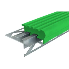 Закладной противоскользящий профиль Уверенный Шаг (УШ-50) 2,4 м зеленый