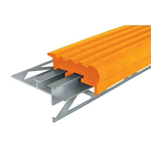 Закладной противоскользящий профиль Уверенный Шаг (УШ-50) 1,2 м оранжевый