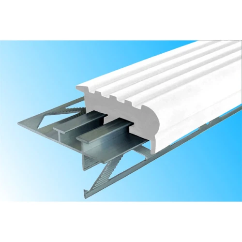 Закладной противоскользящий профиль Уверенный Шаг (УШ-50) 1,2 м белый