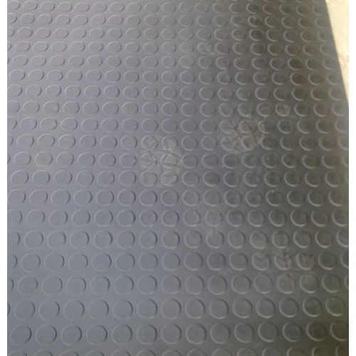 Рулонное резиновое покрытие 3-3,5 мм, 1,2х5 м, Пяточок, чёрный