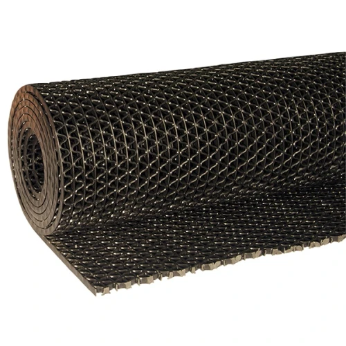 Грязезащитное рулонное ПВХ покрытие Зигзаг 12000х1200х8 мм черный