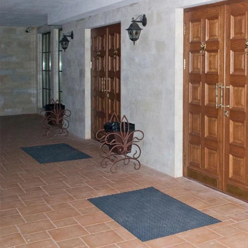 Грязезащитные модульные напольные покрытия Барьер 10 395x100x10 синий