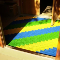 Грязезащитные модульные напольные покрытия Барьер 10 395x100x10 синий