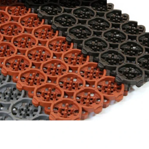 Грязезащитные модульные напольные покрытия Премиум 410x100x15 темно-серый