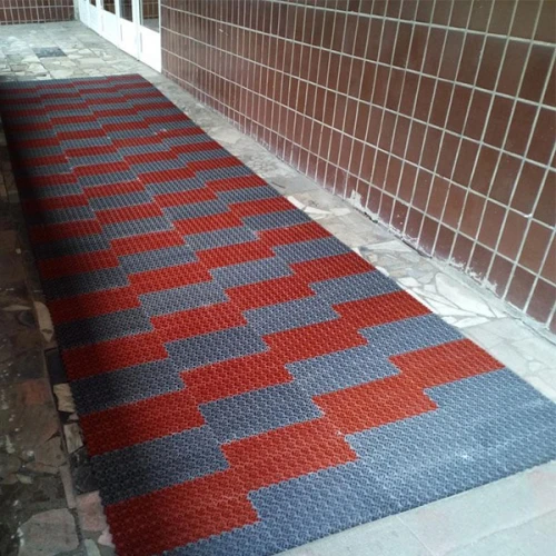 Грязезащитные модульные напольные покрытия Премиум 410x100x15 темно-серый