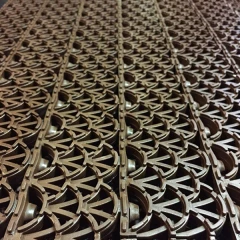 Грязезащитные модульные напольные ПВХ-покрытия Антишпилька PRO 388x52x20 коричневый