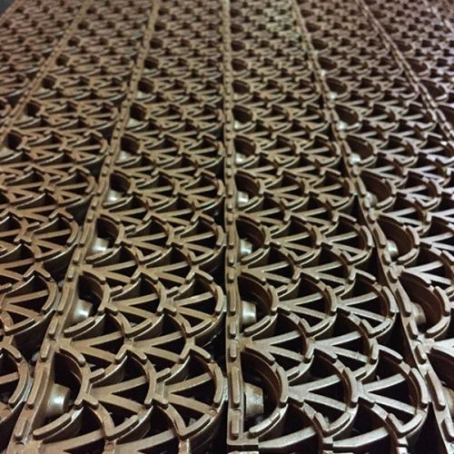 Грязезащитные модульные напольные ПВХ-покрытия Антишпилька PRO 388x52x20 коричневый