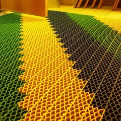 Грязезащитные модульные напольные покрытия Барьер 14 395x50x14 зеленый