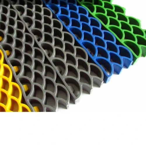 Грязезащитные модульные напольные покрытия Барьер 19 395x50x19,4 зеленый