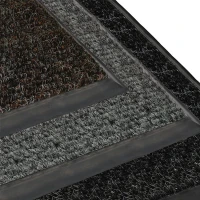 Грязезащитный ворсовый коврик Цикада 13 мм красный