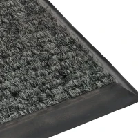 Грязезащитный ворсовый коврик Цикада 13 мм серый