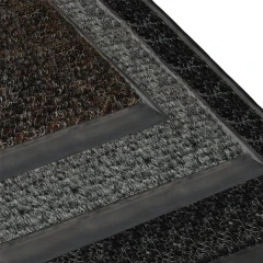 Грязезащитный ворсовый коврик Цикада 13 мм серый