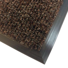 Грязезащитный ворсовый коврик Цикада 13 мм коричневый