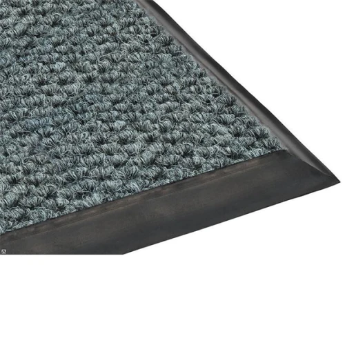 Грязезащитный ворсовый коврик Райс 9,2 мм серый