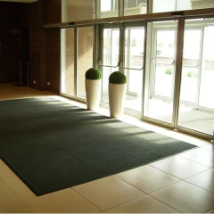 Грязезащитный ворсовый коврик Райс 9,2 мм серый