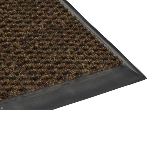 Грязезащитный ворсовый коврик Райс 9,2 мм коричневый