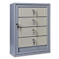 Почтовый ящик антивандальный в подъезд ПЯ-4АВ 4-х секционный