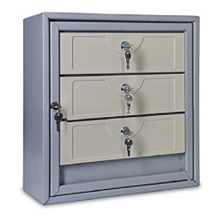 Почтовый ящик антивандальный в подъезд ПЯ-3АВ 3-х секционный