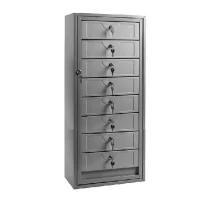 Почтовый ящик антивандальный в подъезд ПЯ-8АВ 8-ми секционный RAL 7035