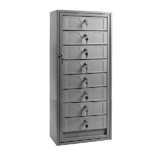 Почтовый ящик антивандальный в подъезд ПЯ-8АВ 8-ми секционный RAL 7035