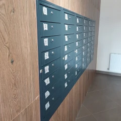 Почтовый ящик антивандальный в подъезд ПЯ-8АВ 8-ми секционный RAL 7035