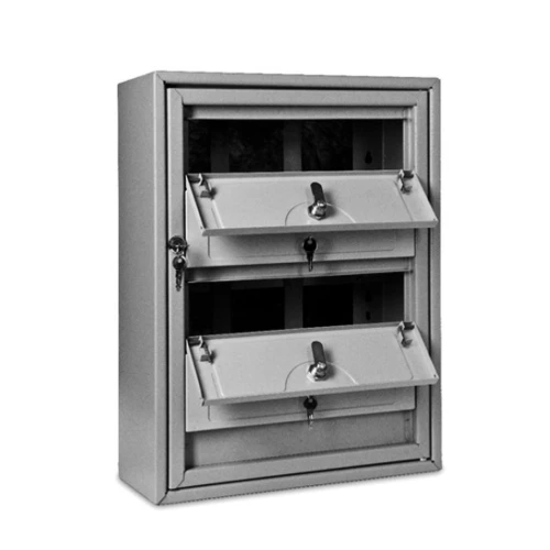 Почтовый ящик антивандальный в подъезд ПЯ-4АВ 4-х секционный RAL 7035